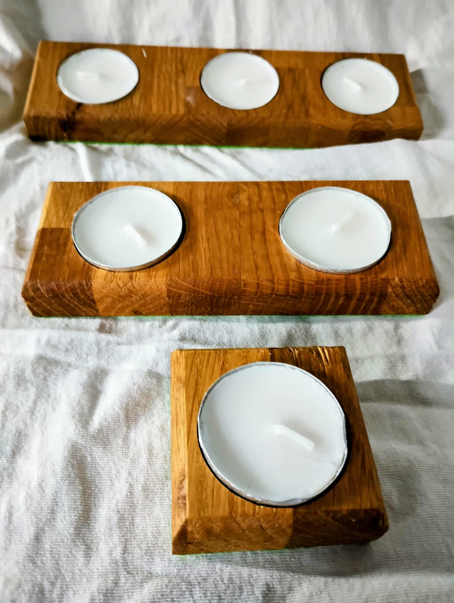 Wooden Tee Light Holders